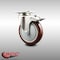 Service Caster 5 Inch 316SS Maroon Polyurethane Swivel Top Plate Caster with Total Lock Brake SCC-SS316TTL20S514-PPUB-MRN - alternate 4